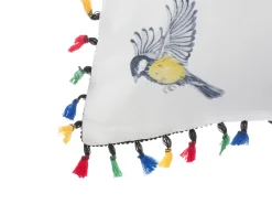Conjunto De 2 Almofadas Decorativas Com Motivo De Aves 45 X 45 Cm Mallow