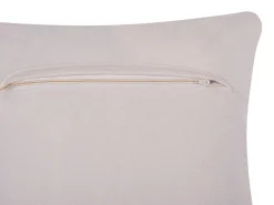 Conjunto De 2 Almofadas Decorativas Em Pele Castanha Escura 45 X 45 Cm Marady