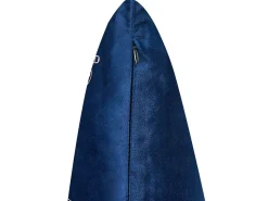 Conjunto De 2 Almofadas Decorativas Em Veludo Azul Marinho 45 X 45 Cm Yuzuri