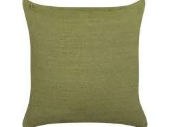 Conjunto De 2 Almofadas Decorativas Verdes 45 X 45 Cm Sagina
