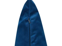 Conjunto De 2 Almofadas Decorativas Em Veludo Azul 45 X 45 Cm Talinum