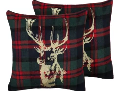Conjunto De 2 Almofadas Decorativas Multicolor 45 X 45 Cm Rudolph