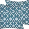 Conjunto De 2 Almofadas De Jardim 45 X 45 Cm Azul Anagni