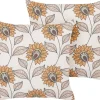 Conjunto De 2 Almofadas Decorativas Multicolores 45 X 45 Cm Tuberose