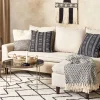 Conjunto De 2 Almofadas Decorativas Pretas E Brancas 45 X 45 Cm Benzoin