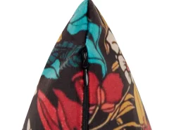 Conjunto De 2 Almofadas Decorativas Em Veludo Multicolor Com Padrao De Flores 45 X 45 Cm Protea