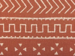 Conjunto De 2 Almofadas Decorativas Padrao Geometrico Em Algodao Laranja 35 X 55 Cm Orlaya