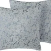 Conjunto De 2 Almofadas Decorativas 45 X 45 Cm Em Cinzento Wisteria