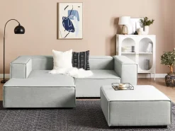 Conjunto De 2 Almofadas Decorativas Brancas 45 X 45 Cm Subulata