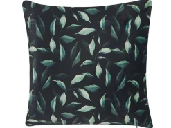 Conjunto De 2 Almofadas Decorativas Verde E Preto 45 X 45 Cm Toadflax