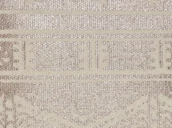 Conjunto De 2 Almofadas De Algodao Com Padrao Geometrico 50 X 50 Cm Rosa Dourado Oujda