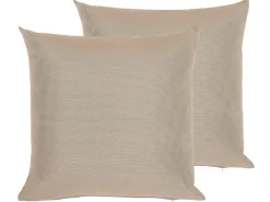 Conjunto De 2 Almofadas De Jardim Cor De Areia 40 X 40 Cm Palairos