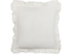 Conjunto De 2 Almofadas Decorativas Branco Creme 45 X 45 Cm Pieris