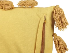 Conjunto De 2 Almofadas Decorativas Amarelas 45 X 45 Cm Lynchis