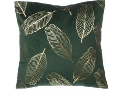 Conjunto De 2 Almofadas Decorativas 45 X 45 Cm Verde Escuro Freesia