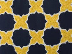 Conjunto De 2 Almofadas Decorativas Amarelas E Azuis 45 X 45 Cm Muscari