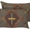 Conjunto De 2 Almofadas Decorativas Em Juta Multicolor 30 X 50 Cm Katora