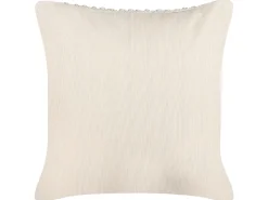 Conjunto De 2 Almofadas Decorativas Em Trancado Creme 45 X 45 Cm Oxalis
