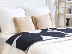 Conjunto De 2 Almofadas Decorativas Cor De Areia 45 X 45 Cm Lonar