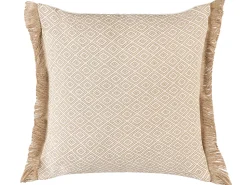 Conjunto De 2 Almofadas Decorativas Cor De Areia 45 X 45 Cm Lonar