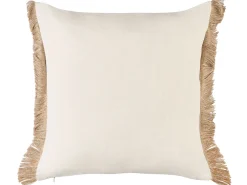 Conjunto De 2 Almofadas Decorativas Cor De Areia 45 X 45 Cm Lonar