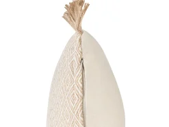 Conjunto De 2 Almofadas Decorativas Cor De Areia 45 X 45 Cm Lonar