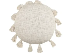 Conjunto De 2 Almofadas Decorativas Creme 45 Cm Madia