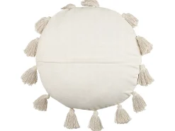 Conjunto De 2 Almofadas Decorativas Creme 45 Cm Madia