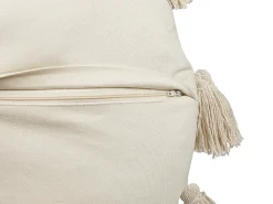 Conjunto De 2 Almofadas Decorativas Creme 45 Cm Madia