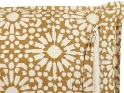 Conjunto De 2 Almofadas Decorativas Com Padrao Geometrico Em Algodao Creme 45 X 45 Cm Ceiba