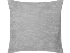 Conjunto De 2 Almofadas Decorativas Em Veludo 45 X 45 Cm Cinzento Nolana