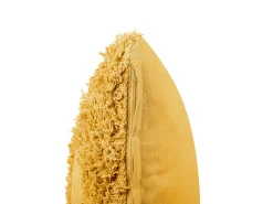 Conjunto De 2 Almofadas Decorativas Em Algodao Amarelo 45 X 45 Cm Rhoeo