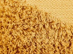 Conjunto De 2 Almofadas Decorativas Em Algodao Amarelo 45 X 45 Cm Rhoeo