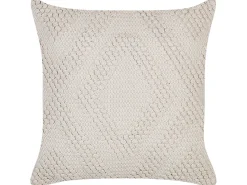 Conjunto De 2 Almofadas Decorativas Em Algodao Branco 45 X 45 Cm Catalpa