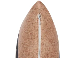 Conjunto De 2 Almofadas Decorativas Em Veludo Creme 45 X 45 Cm Sebes