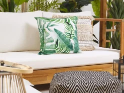 Conjunto De 2 Almofadas De Jardim Verde 45 X 45 Cm Pavelli