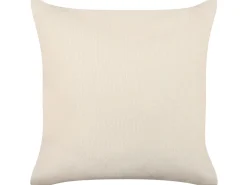 Conjunto De 2 Almofadas Decorativas Em Algodao Creme 45 X 45 Cm Pellaea