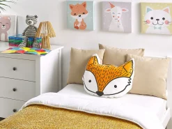 Conjunto De 2 Almofadas Decorativas Em Forma De Raposa Laranja 50 X 40 Cm Vadodara