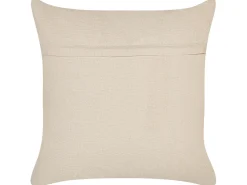 Conjunto De 2 Almofadas Decorativas Em Algodao Creme 45 X 45 Cm Ixora