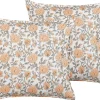 Conjunto De 2 Almofadas Decorativas Com Padrao Floral Multicolor 45 X 45 Cm Meadia