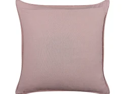 Conjunto De 2 Almofadas Em Decorativas 45 X 45 Cm Em Veludo Rosa Romneya