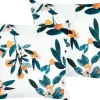 Conjunto De 2 Almofadas Em Veludo Verde Com Padrao De Folha 45 X 45 Cm Knautia