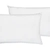 Conjunto De 2 Almofadas Em Tecido Branco Creme 50 X 70 Cm Almyros