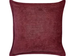 Conjunto De 2 Almofadas Em Bombazine Vermelho Escuro 43 X 43 Cm Zinnia