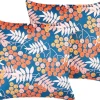 Conjunto De 2 Almofadas Em Veludo Multicolor 45 X 45 Cm Sumac