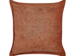 Conjunto De 2 Almofadas Em Bombazine Castanho Dourado 43 X 43 Cm Zinnia