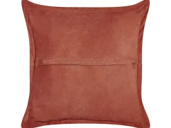 Conjunto De 2 Almofadas Em Bombazine Castanho Dourado 43 X 43 Cm Zinnia