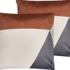Conjunto De 2 Almofadas Multicolor 45 X 45 Cm Campsis