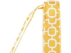 Conjunto De 6 Almofadas Para Cadeira Com Padrao Geometrico Amarelo Tolve