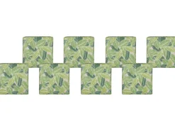 Conjunto De 8 Almofadas Para Cadeiras De Jardim Com Padrao Verde Sassari